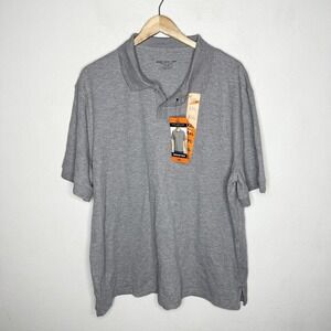 Marc New York By Andrew Marc‎ Sweater Polo Short Sleeve Gray Shirt Mens XXL